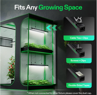 VIVOSUN LED grow lights for indoor plants, multi-mount options, fits any growing space.