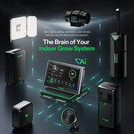 Vivosun AI grow tent controller with lights, fan, humidifier, and ventilation.