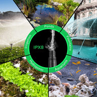 Vivoun 300W submersible pump: ideal for ponds, fountains, hydroponics, aquariums, and irrigation. IPX8 waterproof.