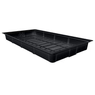Black plastic XTrays Classic Food Table, 3x6 size, with a grid interior.