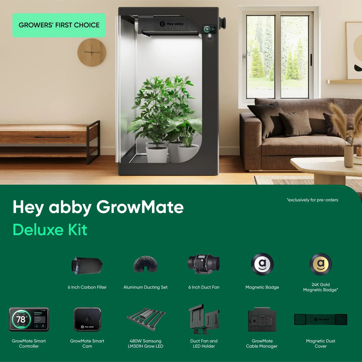 Hey abby GrowMate Next-Gen Grow System GrowMate Deluxe Kit