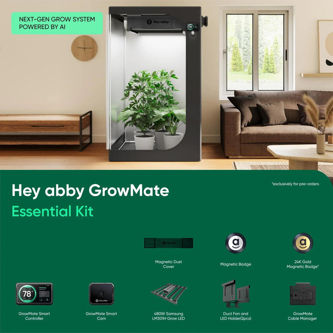 Hey abby GrowMate Next-Gen Grow System GrowMate Essential Kit