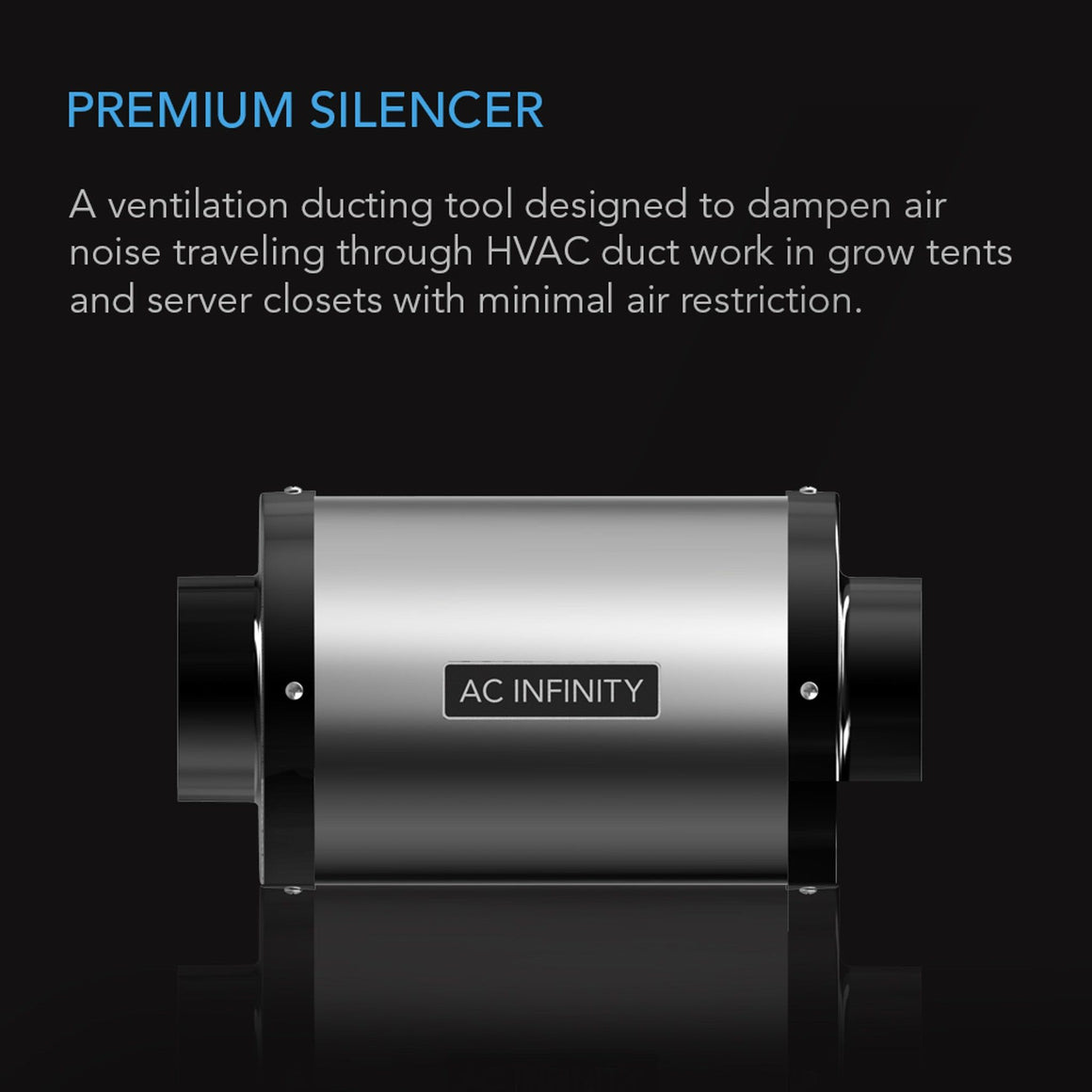 AC Infinity 4" Duct Silencer