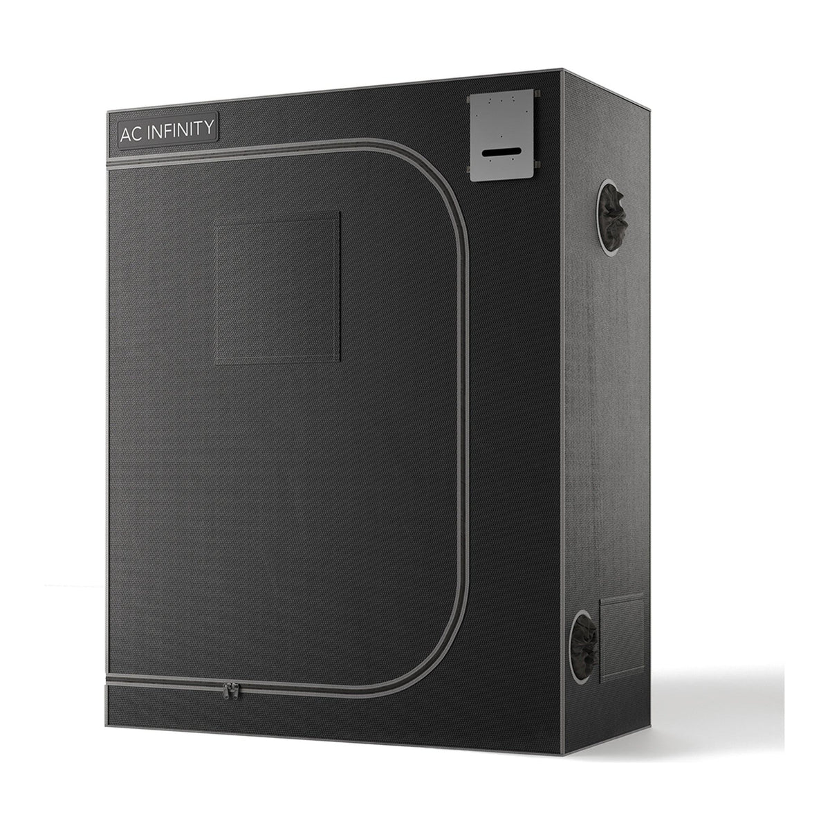 AC Infinity CloudLab 642 grow tent with logo, vent ports, and a rectangular window.