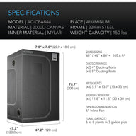 AC Infinity AC Infinity Cloudlab 844 4' x 4' x 6'8