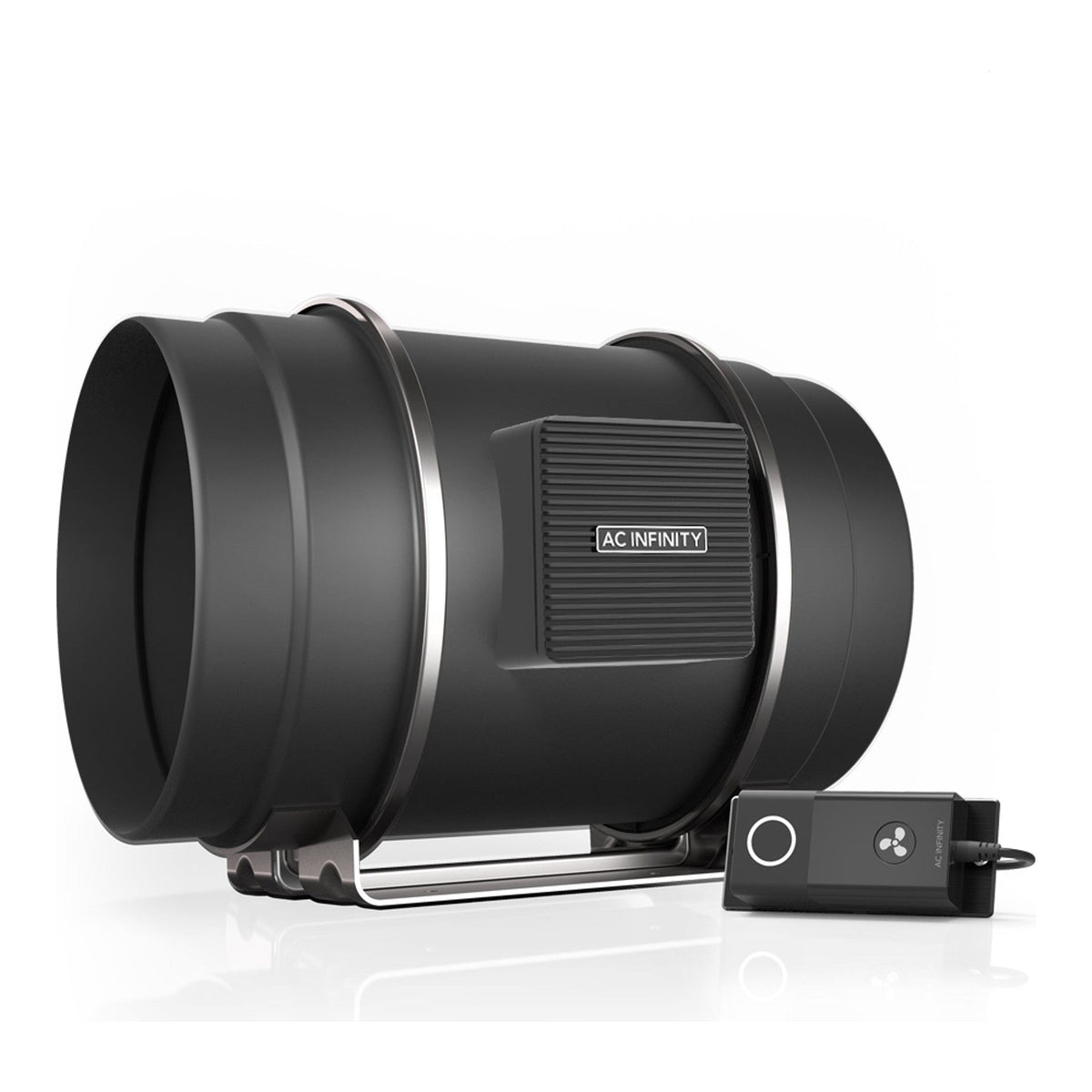 AC Infinity Cloudline S8 inline fan system with controller and cord.