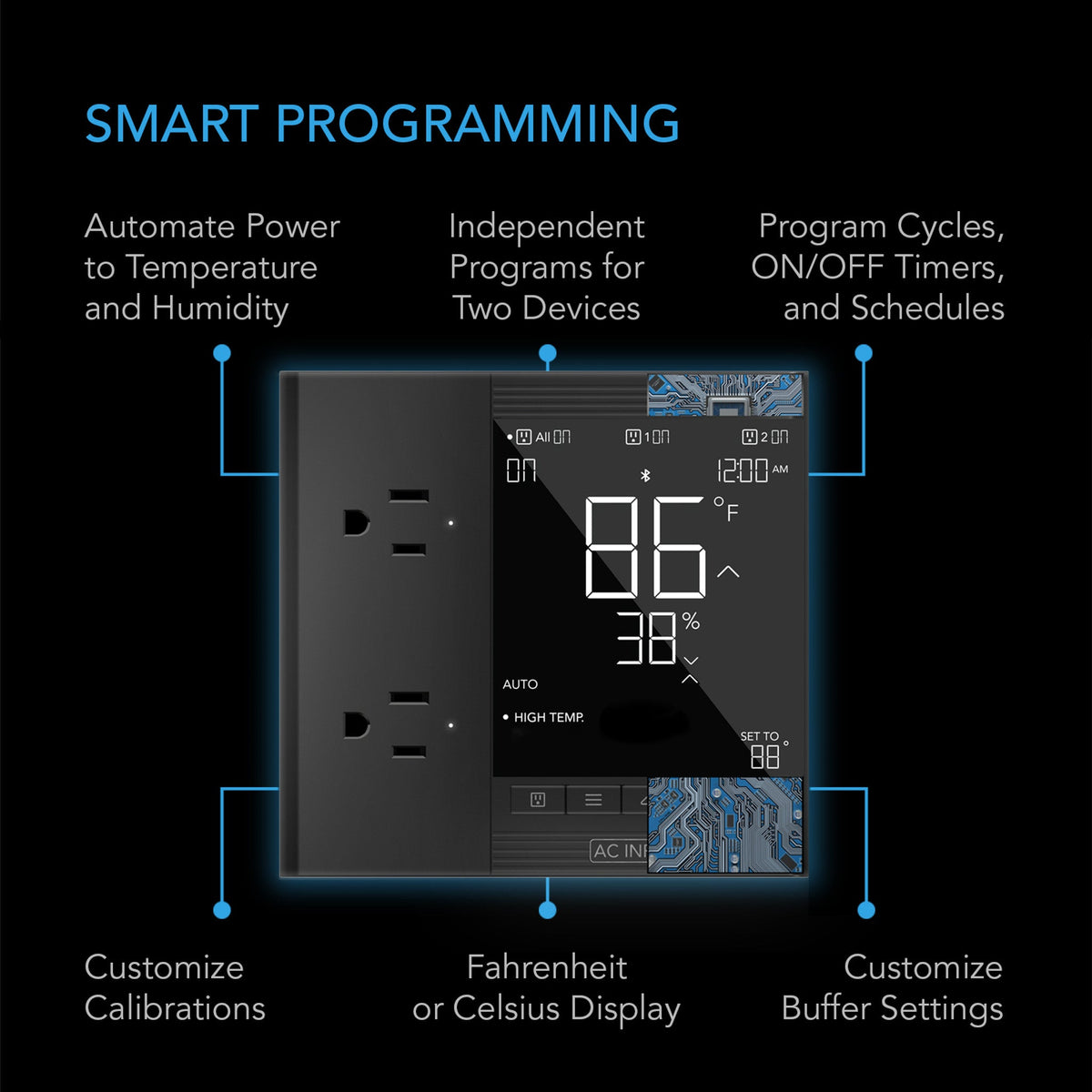 AC Infinity AC Infinity Controller 79 Smart Outlet Controllers Smart Programming