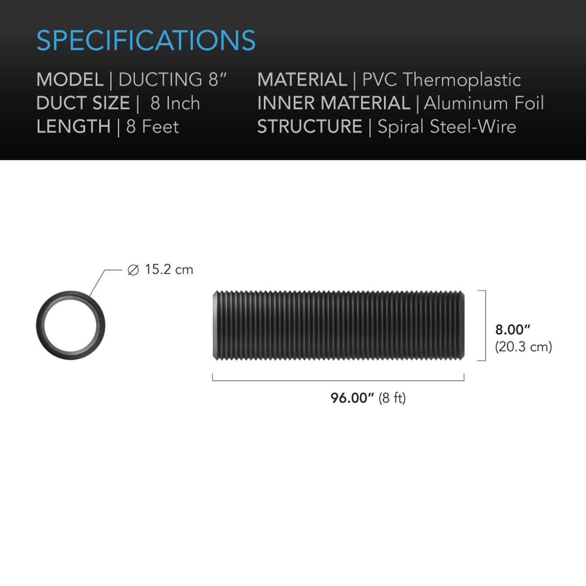 ACInfinityFlexibleFour-LayerDucting-Specs