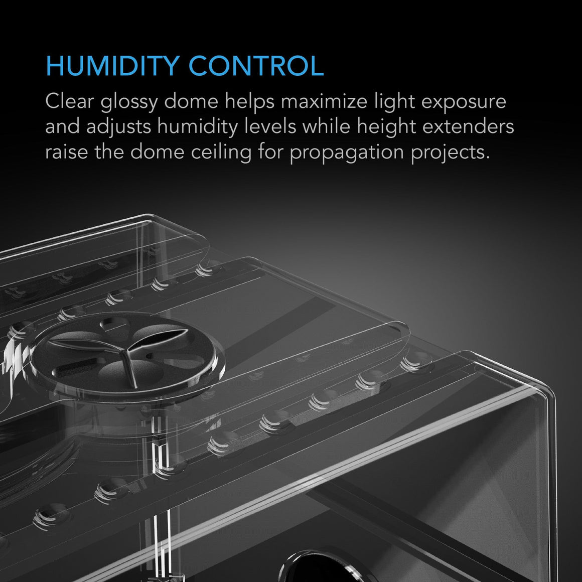 AC Infinity AC Infinity HDA7 6" x 12" Humidity Dome Propagation Kit