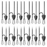 AC Infinity Heavy-Duty Adjustable Rope Clip Light Hanger — 6 Pairs