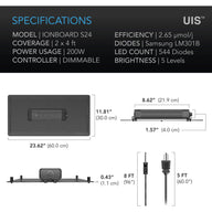 AC Infinity Ionboard S24 200W Full Spectrum LED Grow Light