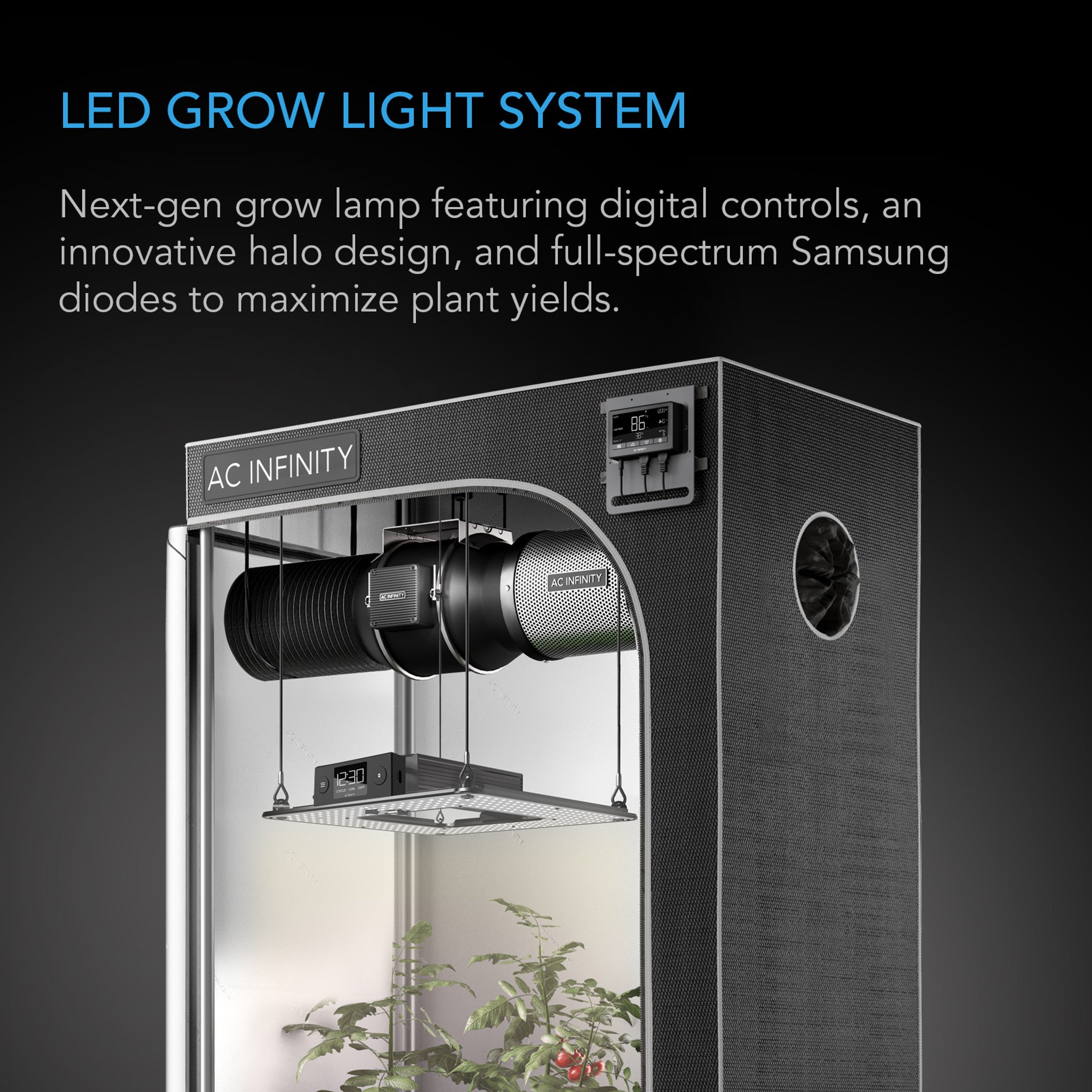 AC Infinity IONFRAME EVO10 1000 Watt LED Grow Light With Samsung