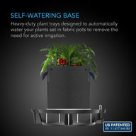 AC Infinity Self-Watering XL Fabric Pot Base (Four-Pack)