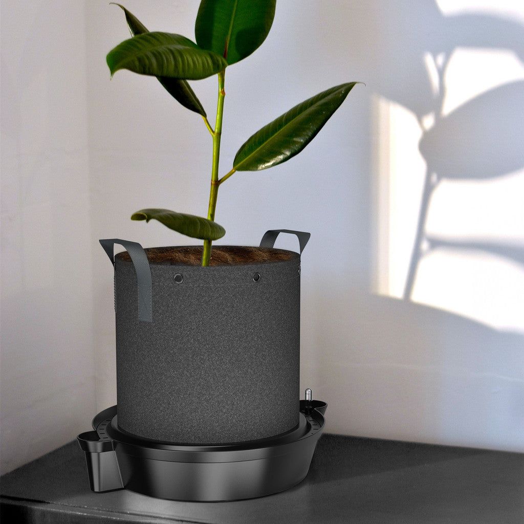 xl indoor plant pot AC Infinity Self Watering Fabric Pot Base XL- 4 Pack