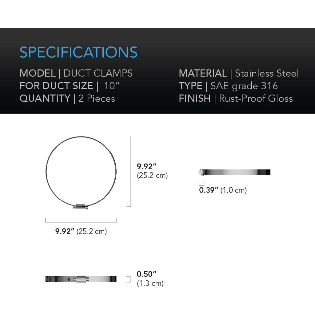    ACInfinityStainlessSteelDuctClamps-Specs