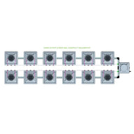 Alien Hydroponics AERO System- 12 Pot 2 Row Kit