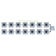 Alien Hydroponics AERO System- 14 Pot 2 Row Kit