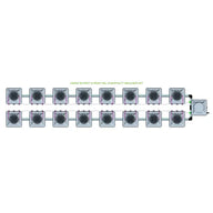Alien Hydroponics AERO System- 16 Pot 2 Row Kit