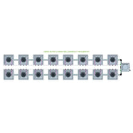 Alien Hydroponics AERO System- 16 Pot 2 Row Kit