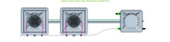 Alien Hydroponics AERO System- 2 Pot 1 Row Kit