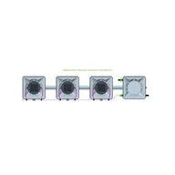 Alien Hydroponics AERO System- 3 Pot 1 Row Kit