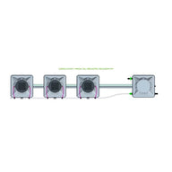 Alien Hydroponics AERO System- 3 Pot 1 Row Kit