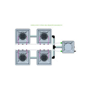 Alien Hydroponics AERO System- 4 Pot 2 Row Kit