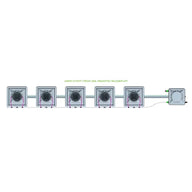 Alien Hydroponics AERO System- 5 Pot 1 Row Kit
