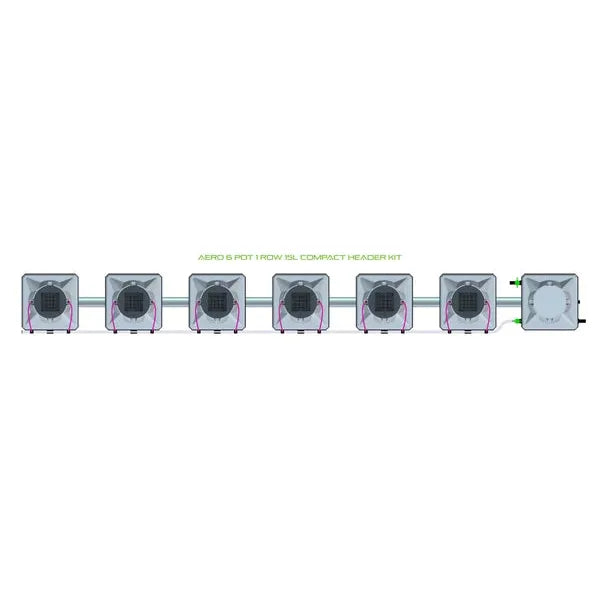 Alien Hydroponics AERO System- 6 Pot 1 Row Kit
