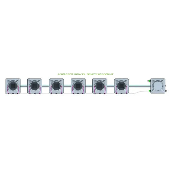 Alien Hydroponics AERO System- 6 Pot 1 Row Kit