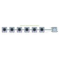 Alien Hydroponics AERO System- 6 Pot 1 Row Kit