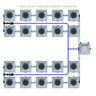 Alien Hydroponics RDWC - 20 Pot 4 Row