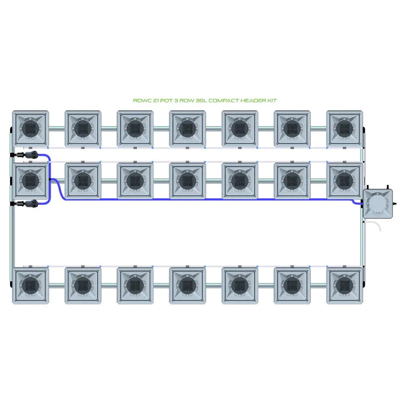 Alien Hydroponics RDWC - 21 Pot 3 Row