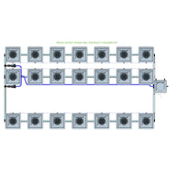 Alien Hydroponics RDWC - 21 Pot 3 Row
