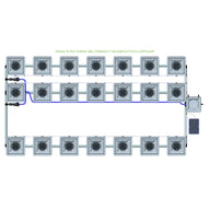 Alien Hydroponics RDWC - 21 Pot 3 Row