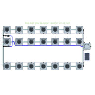 Alien Hydroponics RDWC - 21 Pot 3 Row
