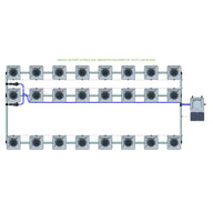 Alien Hydroponics RDWC - 24 Pot 3 Row
