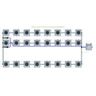 Alien Hydroponics RDWC - 24 Pot 3 Row