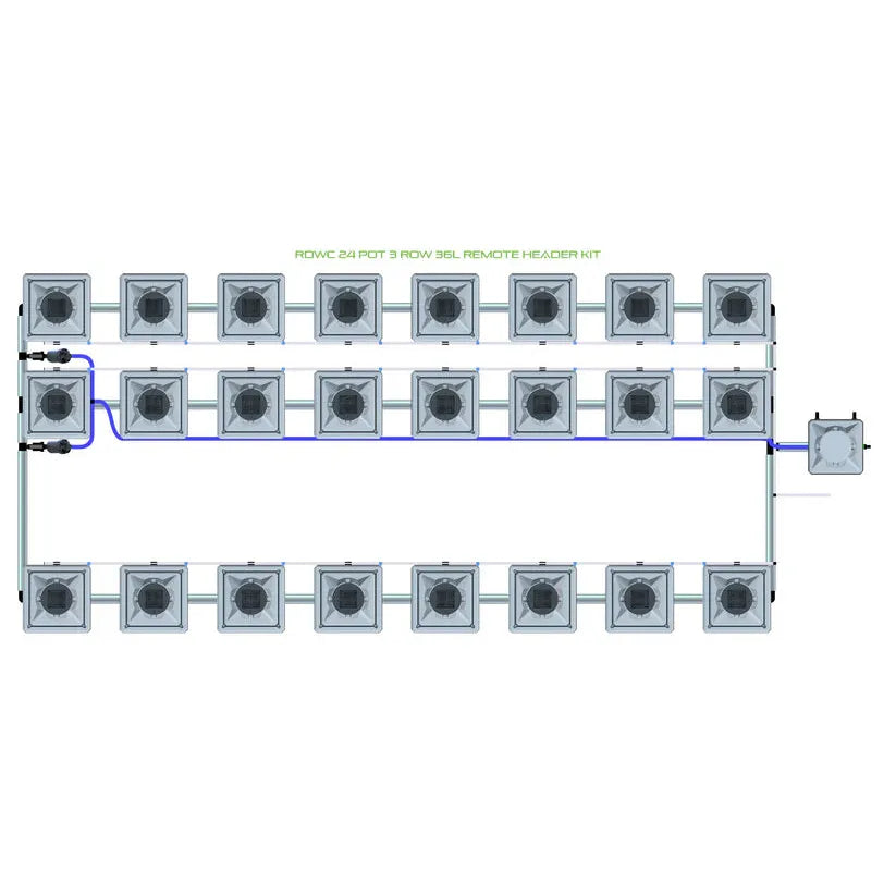 Alien Hydroponics RDWC - 24 Pot 3 Row