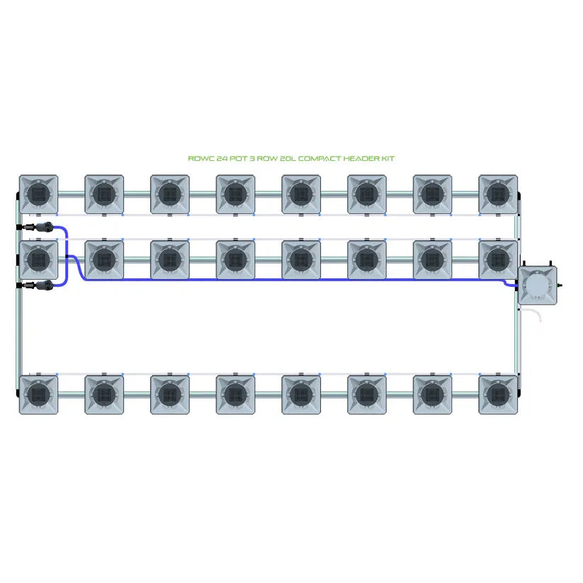 Alien Hydroponics RDWC - 24 Pot 3 Row