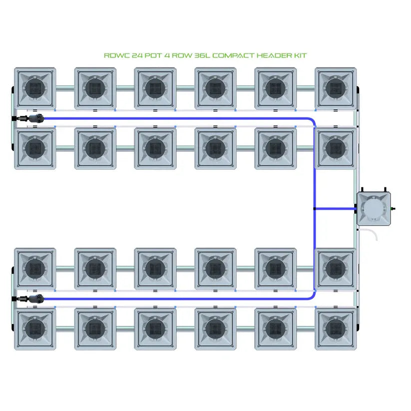 Alien Hydroponics RDWC - 24 Pot 4 Row