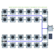 Alien Hydroponics RDWC - 24 Pot 4 Row