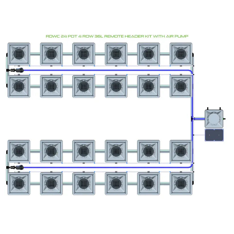 Alien Hydroponics RDWC - 24 Pot 4 Row