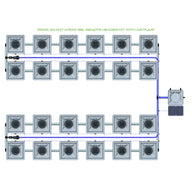 Alien Hydroponics RDWC - 24 Pot 4 Row