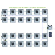 Alien Hydroponics RDWC - 24 Pot 4 Row