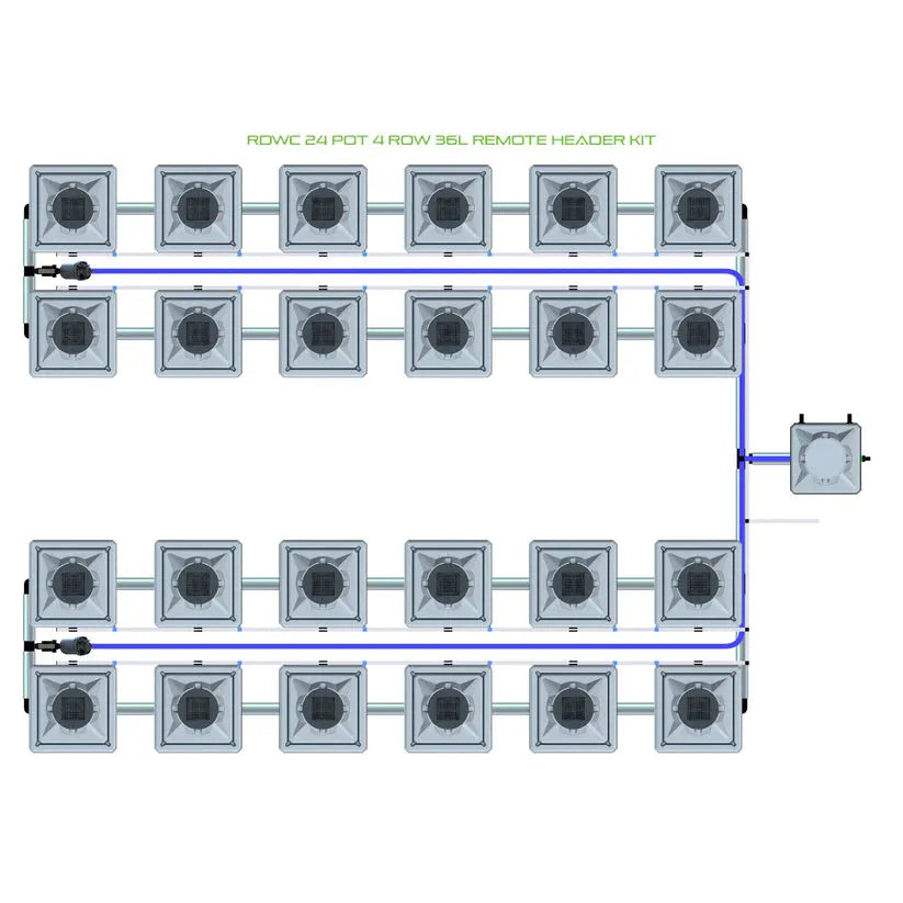 Alien Hydroponics RDWC - 24 Pot 4 Row