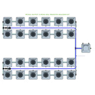 Alien Hydroponics RDWC - 24 Pot 4 Row