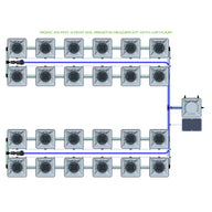 Alien Hydroponics RDWC - 24 Pot 4 Row
