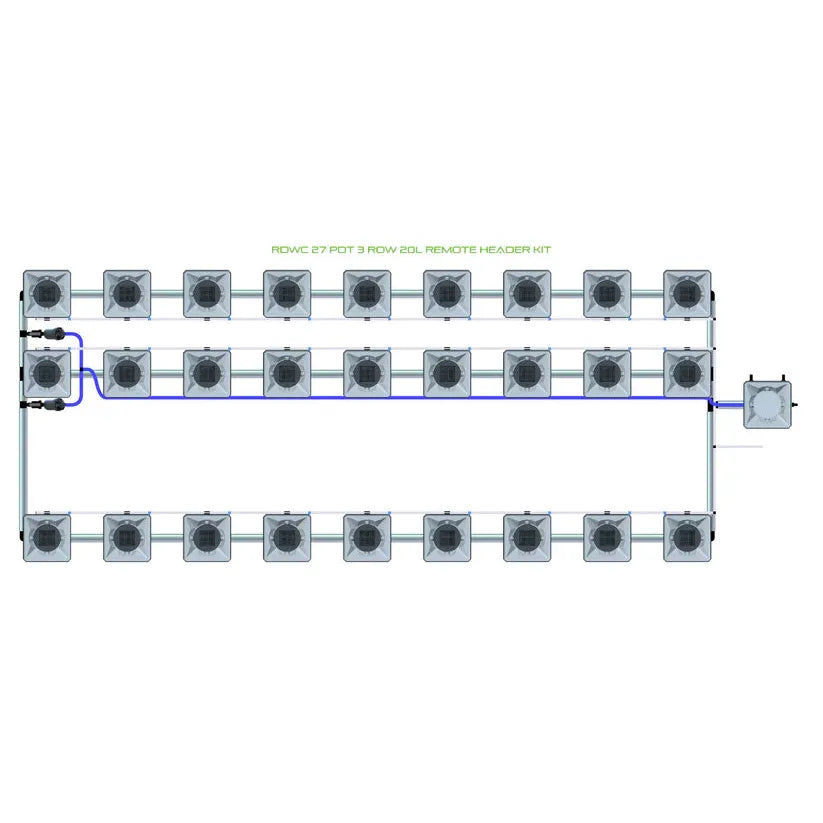Alien Hydroponics RDWC - 27 Pot 3 Row