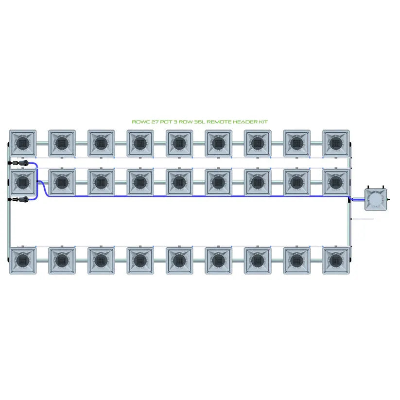 Alien Hydroponics RDWC - 27 Pot 3 Row